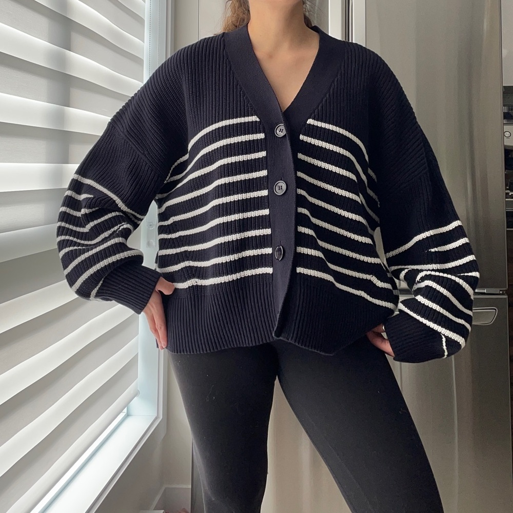 French connection stripped cardigan